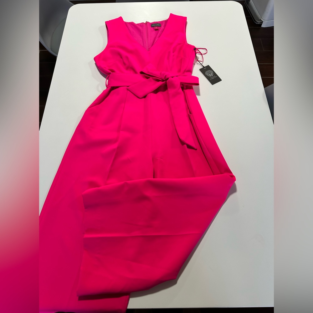 Vince Camuto Vibrant Pink Jumpsuit